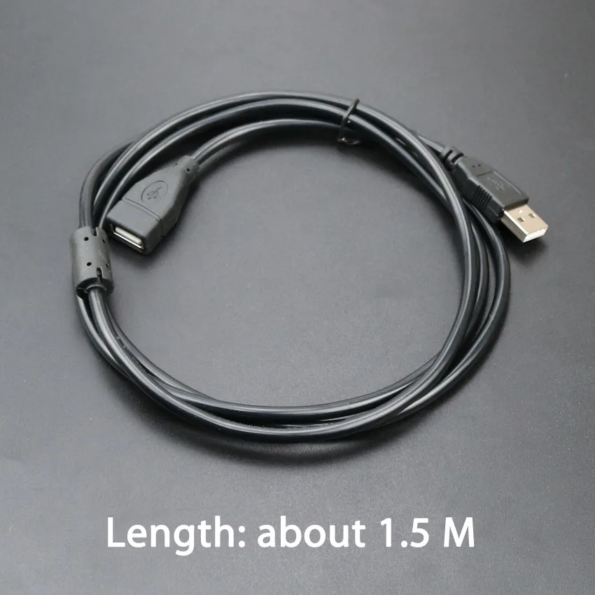 YuXi USB 2,0 Männlich Zu Weiblich Kabel 1,5 m 3m 5m Extender Cord Draht Super Geschwindigkeit Daten Verlängerung kabel Für PC Laptop Tastatur – Detail 4