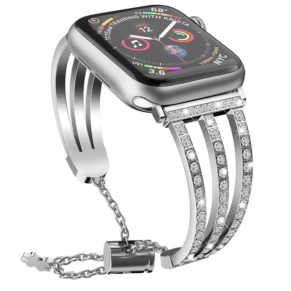 Pulseira ремешок для часов аpple 42 мм 44 мм 38 мм ремешки для Apple Watch 4 3 ремешок для iwatch ремешок 42 мм полосы из нержавеющей стали Роза