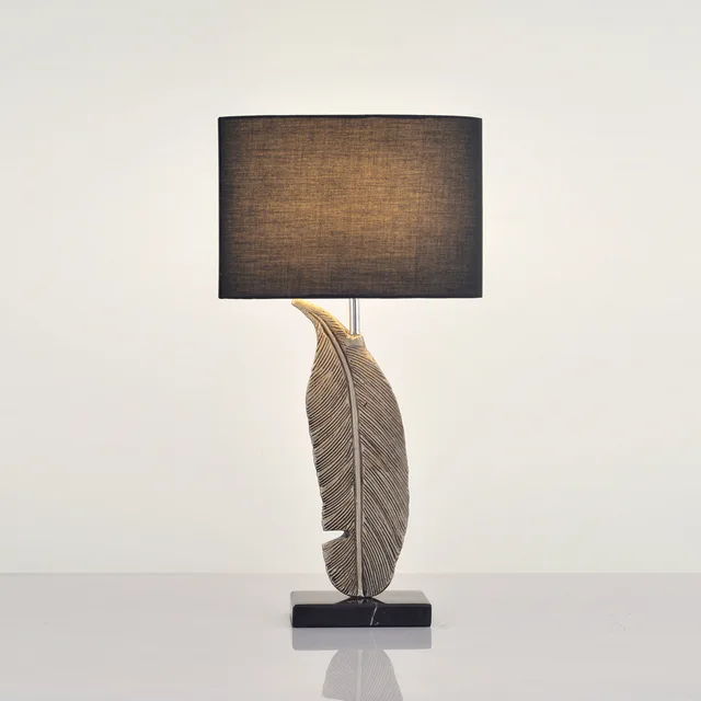 Feather Shaped bedroom bedside lamp 3
