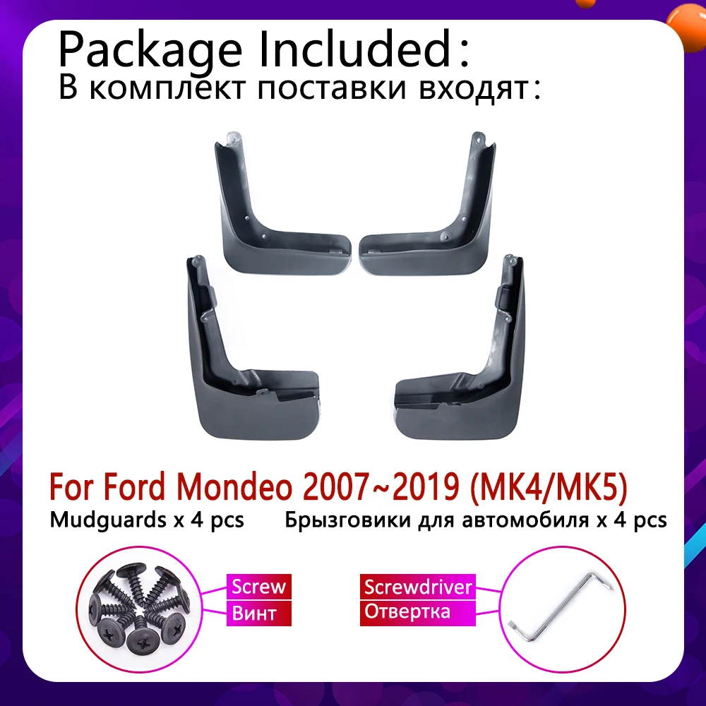 Для Ford Mondeo MK4 MK5 2007~ Fusion CD391 брызговики брызговик всплеск клапаном аксессуары для брызговиков 2009 2010
