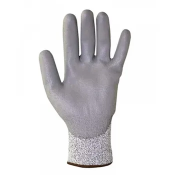 

Anti-cut soft rubber gloves PU coated palm anti-static wear-resistant protective gloves