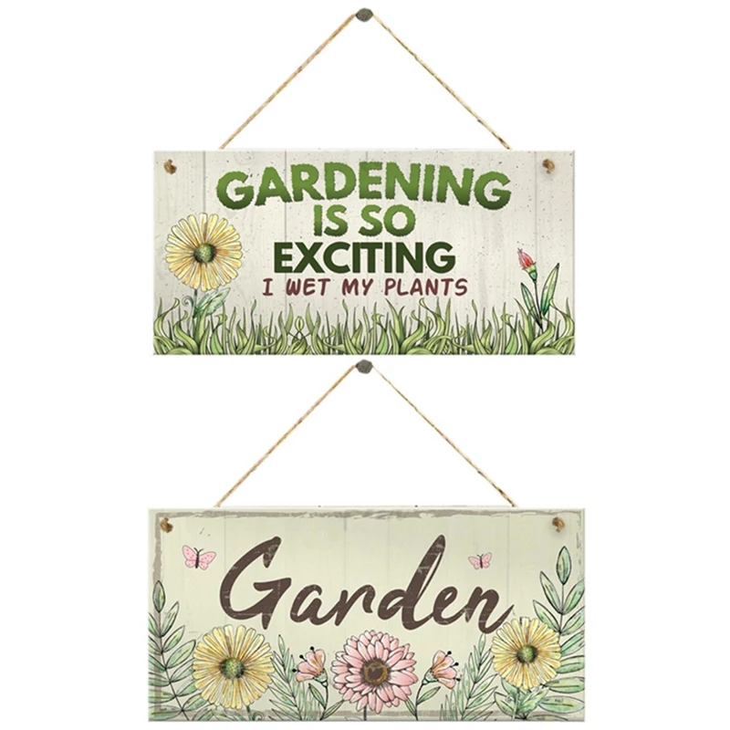 Welcome to Janets garden hanging shovel sign