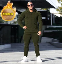 Muscle Brother весенний и осенний спортивный костюм для фитнеса, мужская повседневная толстовка с капюшоном, облегающие брюки, брюки, комплект из двух предметов
