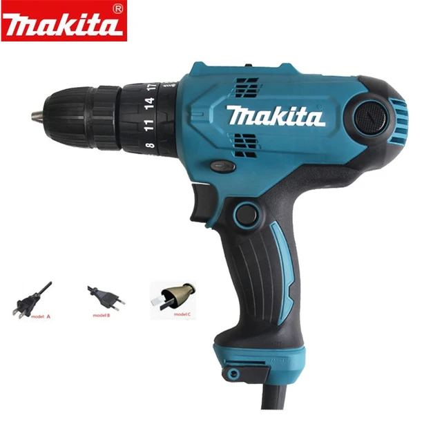 220-240V Makita Pistol Grip Drill Keyless 1500 RPM 1 cm 1 cm 450 RPM 1.300