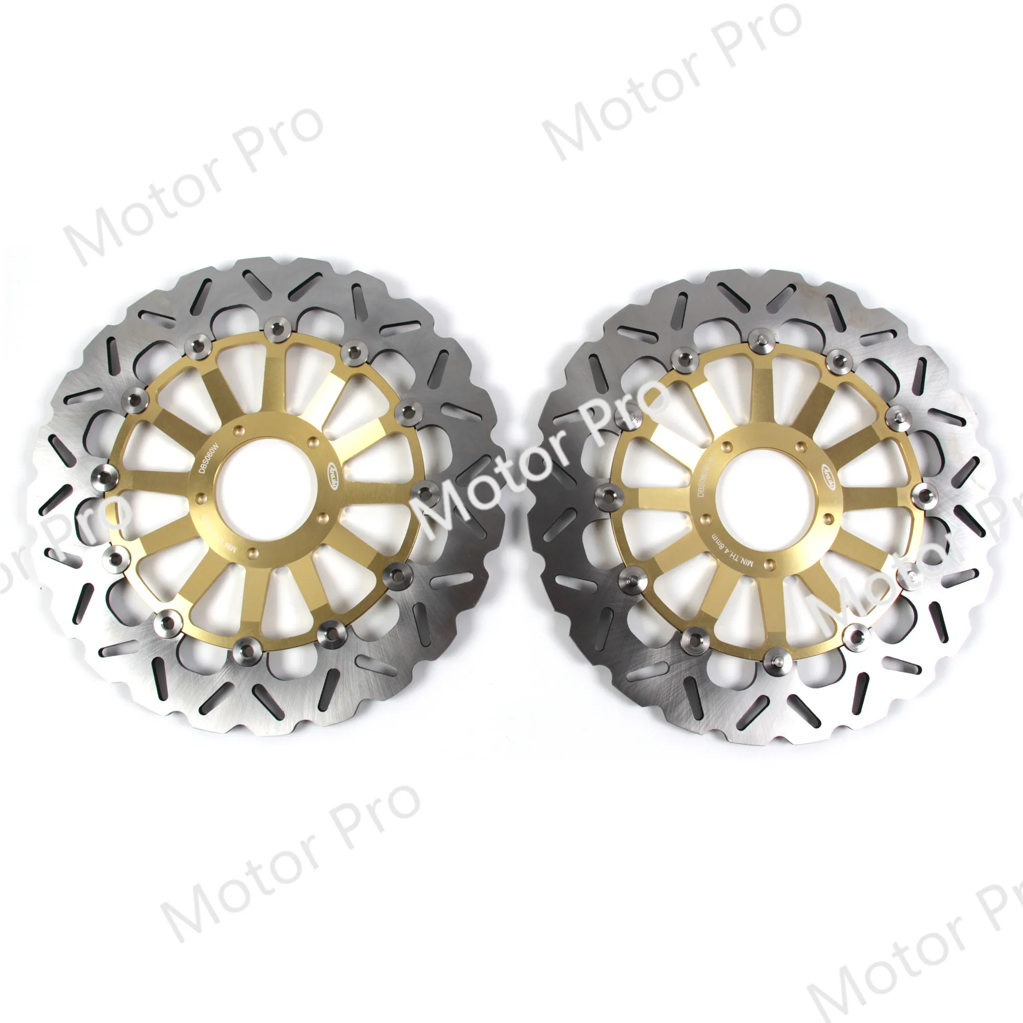 US $199.20 2PCS CNC Floating Disk Front Brake Disc Rotor For DUCATI STREETFIGHTER 1200 2009 2010 2011 1098 S TRICOLORE 1100 2007 2008