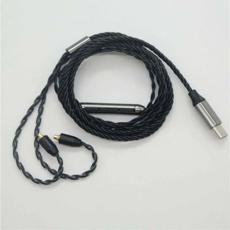 Аудио кабель MMCX к usb type-C Для Shure SE215 SE315 SE425 SE535 UE900 Westone W10/W20/W30 кабель для наушников 16/32 функция DAC