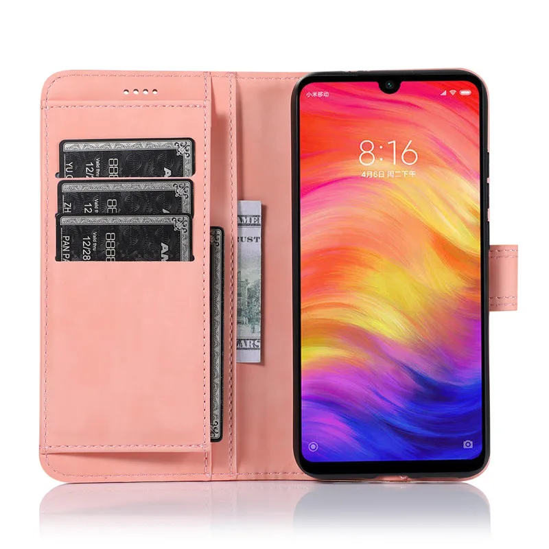 Роскошный кожаный чехол с откидной крышкой для Xiaomi mi 9T Pro Red mi Note8pro K20 Note 7 8 Pro 7A 8A Pro держатель для карт