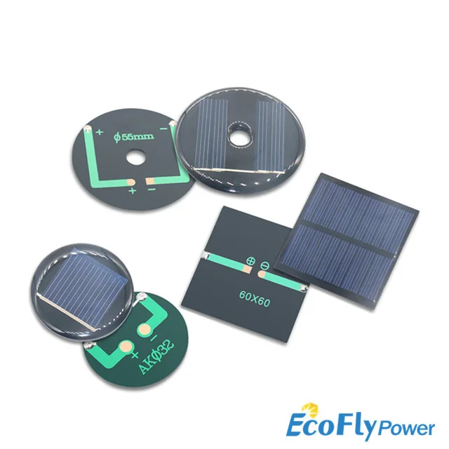 1PC  2V 35mA 50mA 100mA 150mA Mono/Polycrystalline Solar Panel /Solar Cell Battery Module Epoxy Board PET Power Generation Board 2