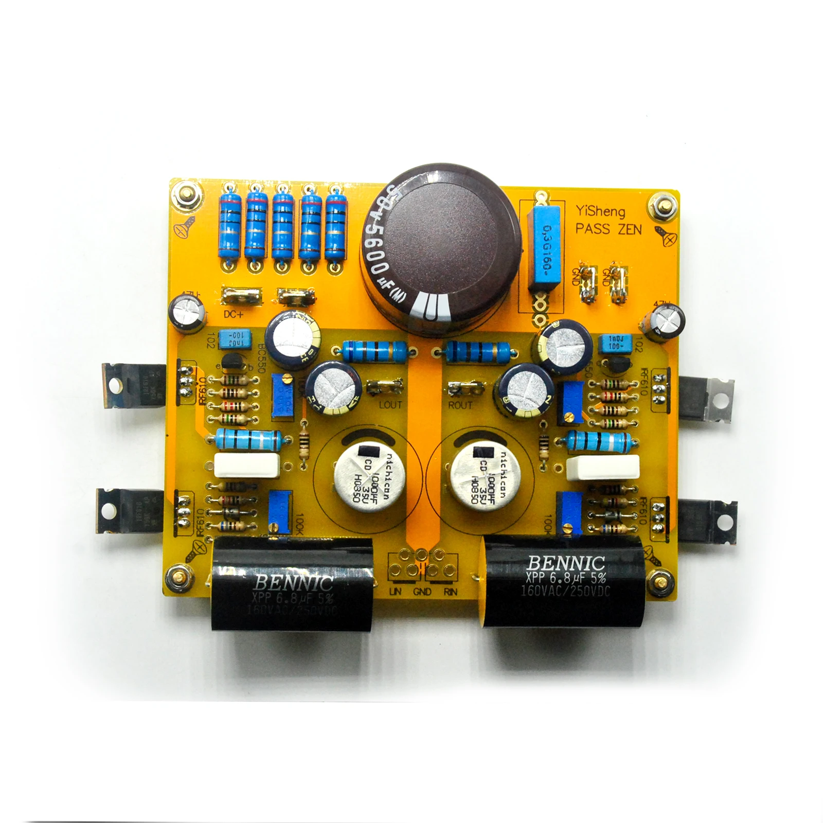 PASS ZEN IRF610 FET Single end Class A 5W HIFI Computer Headphone Power AMP Amplifier Finished Board