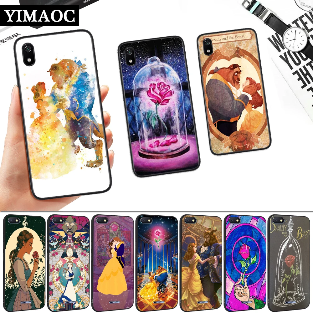 Beauty Beast Rose Princess Silicone Soft Case for Redmi 4A 4X 5 Plus 5A 6 Pro 6A 7 7A S2 Go K20 Note Prime 8 |