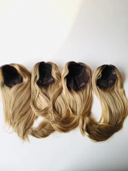 

Stock Best Selling Dark Rooted Color European Virgin Hair Jewish Topper Kippah Fall 6x7 8X8 Size