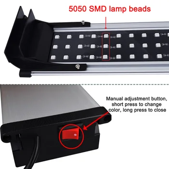 

Explosion Proof Landscape 4 Modes Fish Tank For Freshwater Plants Aluminum Alloy 20V Ultra Thin LED Aquarium Light Adjustable