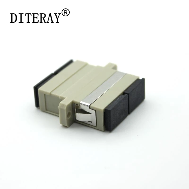 

100PCS/Lot SC to SC Duplex mode Fiber optic Adapter multimode Optical fiber coupler Fiber flange SC connector