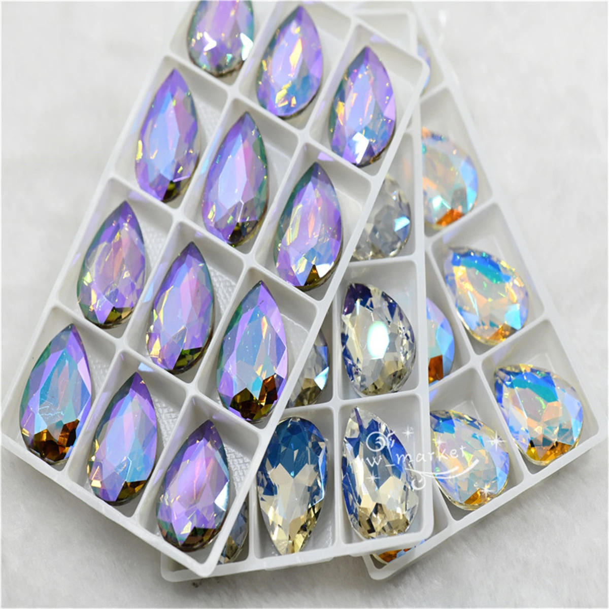 New Diy Beads Craft Paradise Shine Glass Crystal Pointback Rhinestone