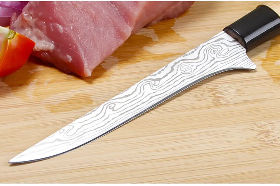 Нож для обвалки из нержавеющей стали, японская бритва, нож для нарезки мяса рыбы, нож для нарезки фруктов, овощей, слайсер, кухонные ножи шеф-повара
