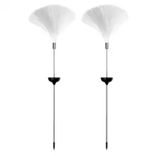 2 шт наружное оптоволокно Газон Свет Стекловолокна лампа голова солнечной энергии светодиодный Цвет Изменение Сад лампа хороший вид