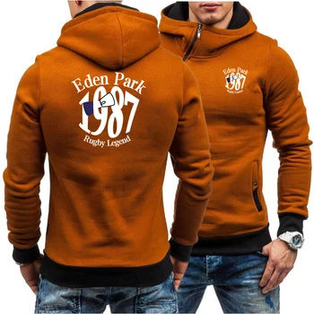 

2020 New Hoodies Eden Park Men Fashion Oblique Zipper Patchwork Tracksuit Sweatshirt Men's Collar Cap Long Sleeves Pullover