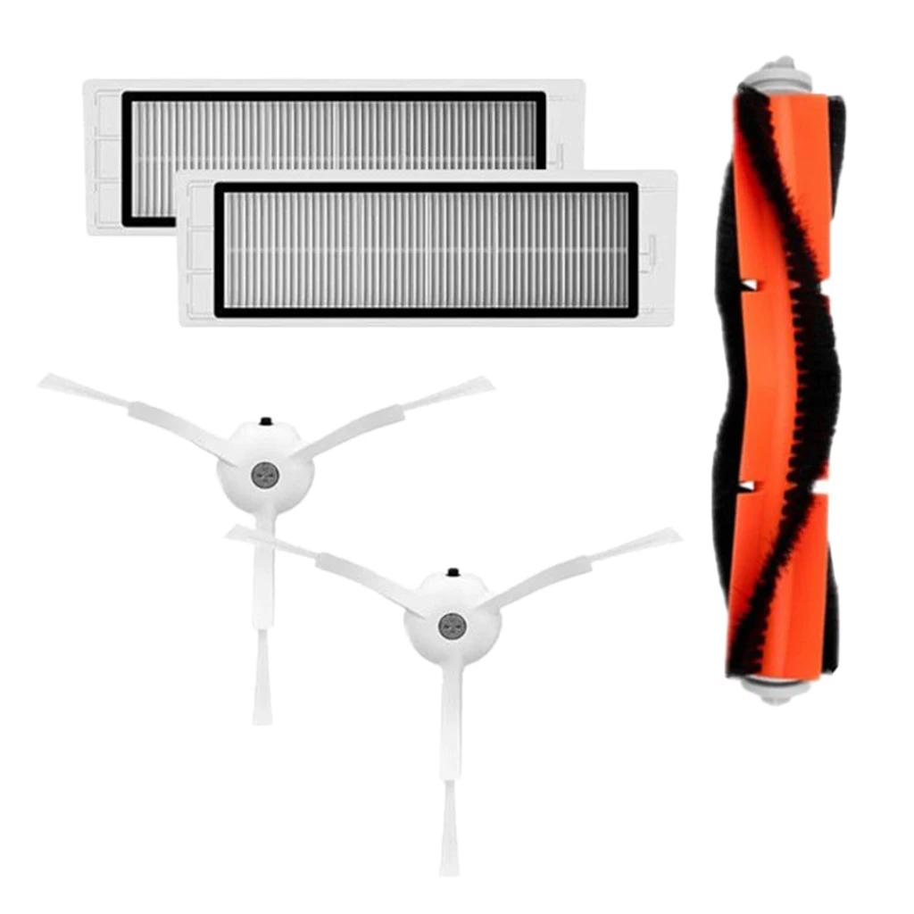 5pc/set Main Brush+HEPA Filter+Side Brush for Xiaomi Mi Robot Vacuum Cleaner HEPA Filter Main Side Brush