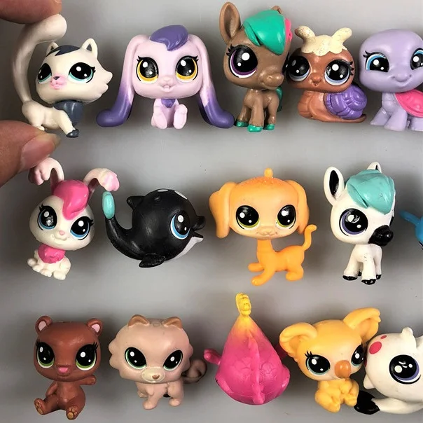 

3pc/6Pcs/set Original Mini LPS-Littlest Shop PVC Pet Anime Figure Toys 2-4cm