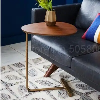 

Nordic creative simple oval living room sofa side coffee table bedroom corner few lazy bedside table