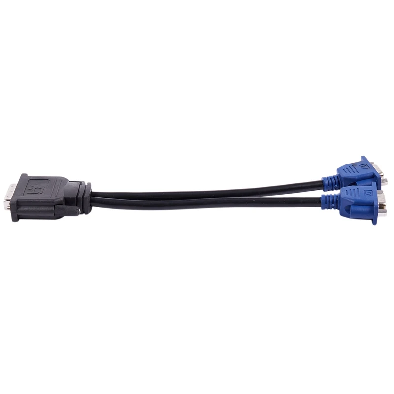 Ноутбук Dual Link DVI-I 24 и 5 Pin папа на 2 VGA Женский кабель
