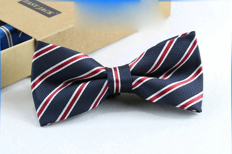 Мужской галстук-бабочка Бизнес бабочка галстук для свадебной вечеринки галстук-бабочка для Для мужчин платье Для мужчин s подарок полоски галстук из жаккардовой ткани, Повседневное с галстуком-бабочкой - Цвет: A82
