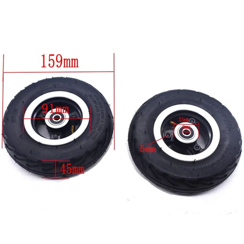 전기 스쿠터 바퀴 의자 트럭 사용, 타이어 또는 내부 튜브, 6 인치 6X2 바퀴 세트, 6 인치 타이어 F0 공압 트롤리 카트  Best5
