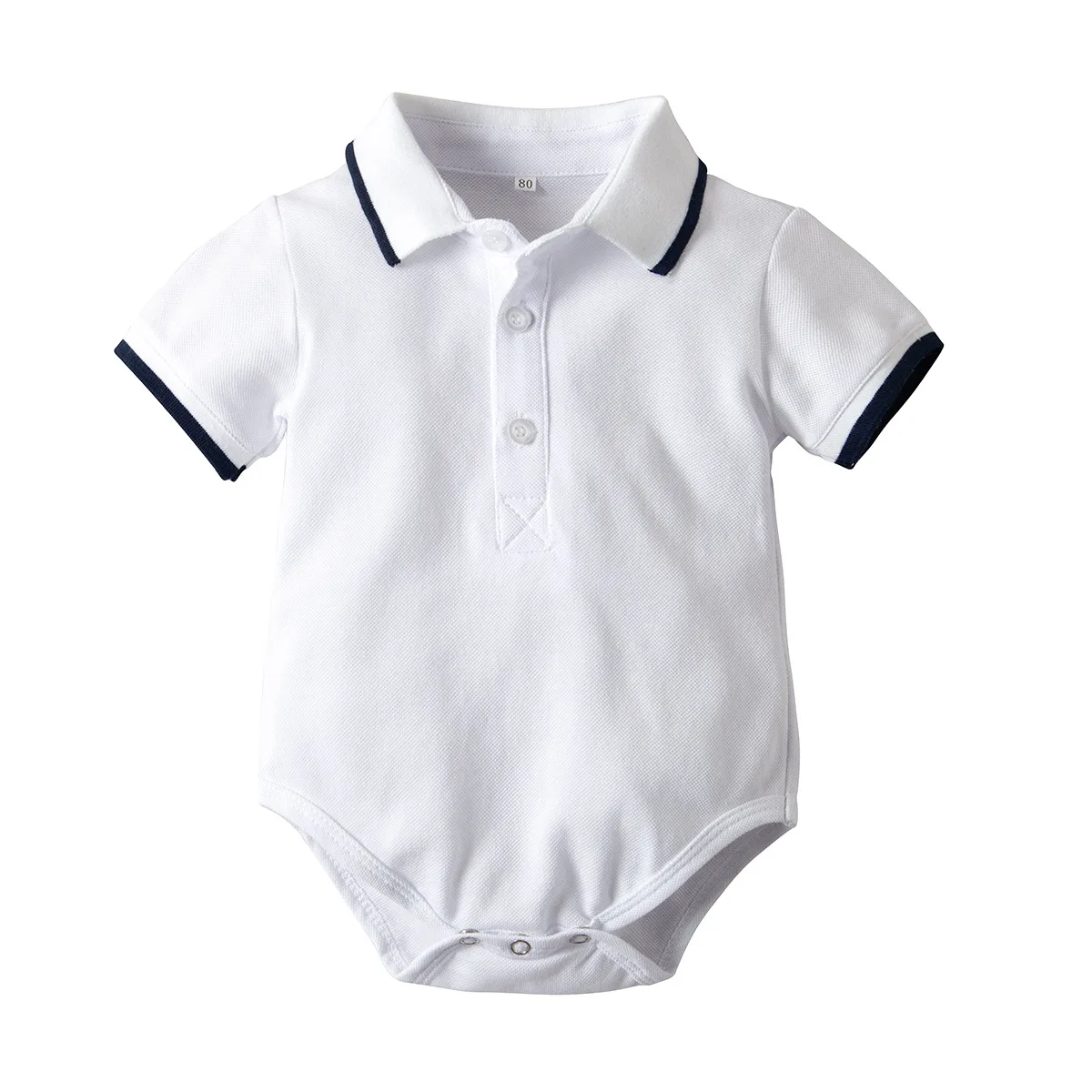 

Newborn Summer Causal Romper Infant Kids Baby Boys Romper Short Sleeve Solid Cotton Jumpsuits Romper Newborn Clothes