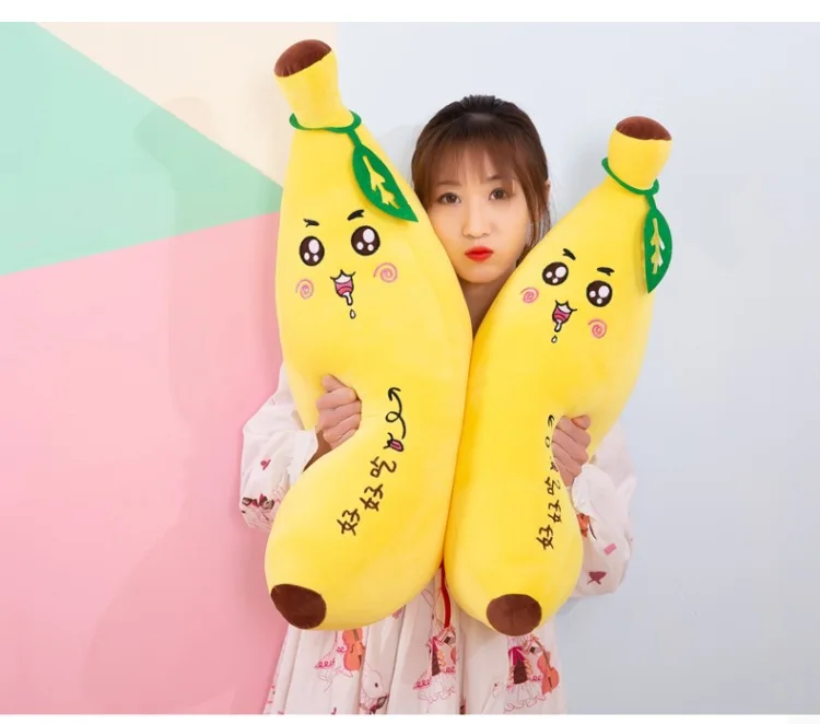 Creative Cartoon Large Size Banana Pillow Model Expression Plush Toys CHILDREN'S Toy Birthday Gift