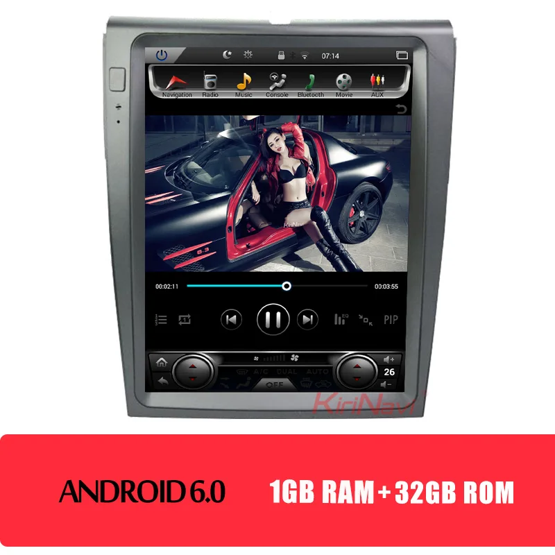 Android car radio KiriNavi вертикальный экран Tesla стиль 12,1 ''Android автомобильный Радио gps навигация для Ford Edge автомобильный Dvd мультимедийный плеер 2011-2012 - Цвет: Android car radio