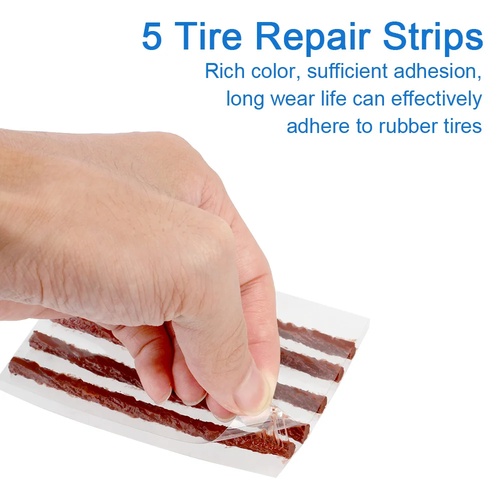 100X TUBELESS TIRE Tyre Puncture Repair Kit Strips Plug Car Cycling