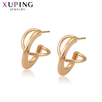 

Xuping Vintage Exquisite Jewelry Temperament Colorful Rose Gold-color Plated Earrings for Women Christmas Gifts 98910