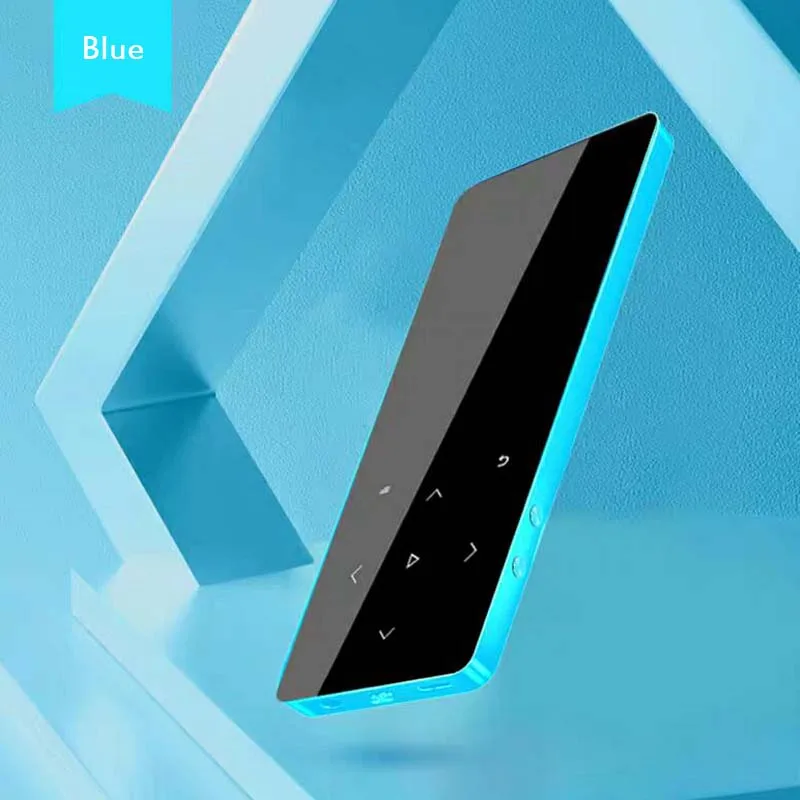 1,8 дюймовый металлический Спортивный MP3 плеер без потерь портативный walkman 16 Гб Встроенный динамик fm-радио электронная книга HIFI сенсорный экран музыкальный плеер - Цвет: Синий