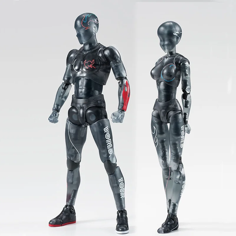 Коробка World Tour BODY KUN & CHAN BJD черный прозрачный цвет Ver. ПВХ фигурка Коллекционная