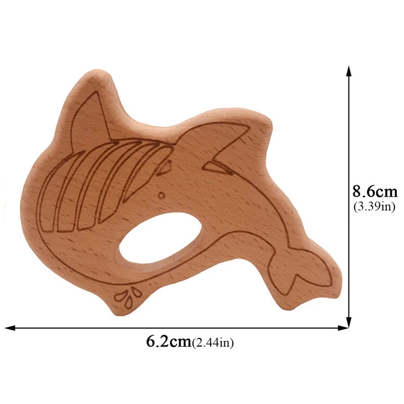 Wooden Teether 9 Деревянные Прорезыватели для зубов, пищевой, бук, дерево, животные, мультяшная собака, форма, сделай сам, пустышка, цепь 3C, сертификация, деревянный прорезыватель, игрушка - Цвет: Wooden Teether 9