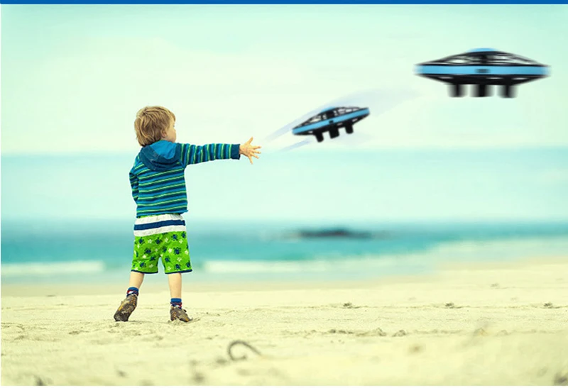 Мини-Дрон UFO игрушки Инфракрасный зондирующий контроль ручной летающий самолет Анти-столкновения ручной Квадрокоптер Индукционная Игрушка Дрон