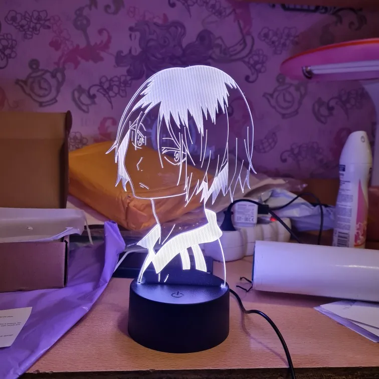 Haikyu! 3d светильник аниме Kozume Kenma лампа для спальни Декор Светильник детей подарок