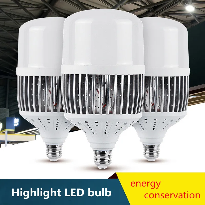 Super Bright High Power Led Globe Bulb E27 E40 50W 100W 200W 220V Energy Saving Ball Lamp Home Factory Floor Workshop Lighting | Лампы и