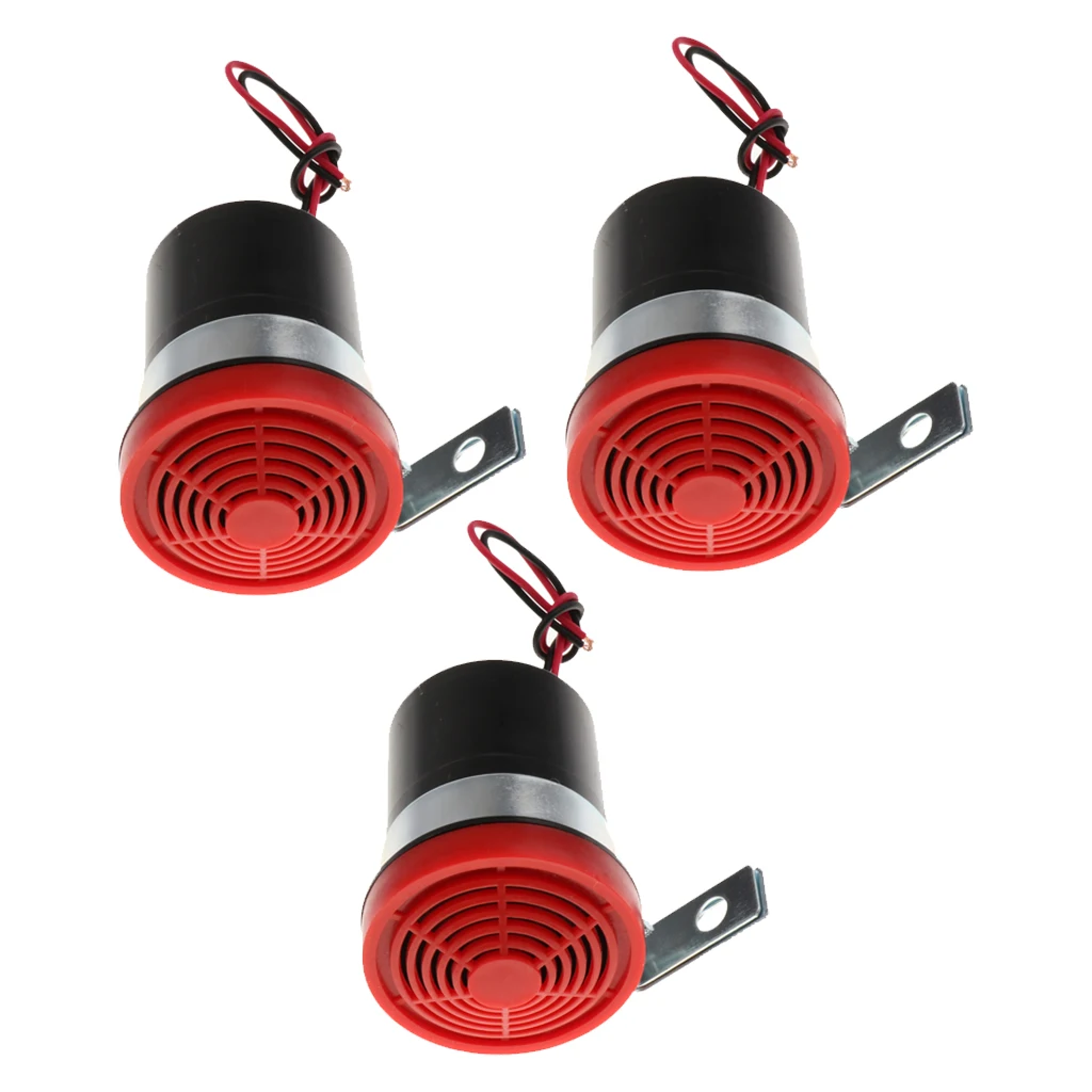 3x DC 12 V/24 V Автомобильная резервная тревожная сирена заднего хода звуковые сигналы тревоги красный
