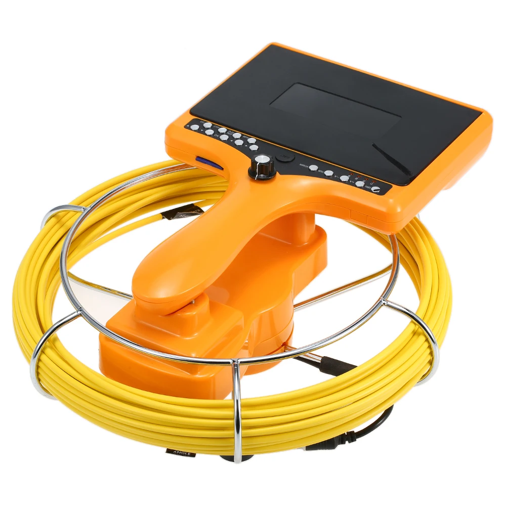 US $360.60 Drain Pipe Sewer Inspection Camera with DVR Function Distance Counter Industrial Endoscope Inspection Snake Video Camera System
