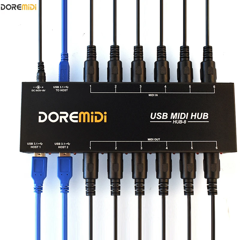 DoreMIDI (RTP MIDI, USB HOST to MIDI , USBDMX Interfaces