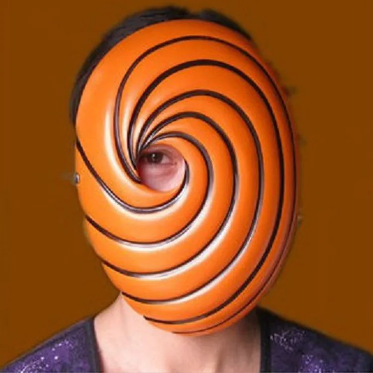 

Top Grade Resin Naruto Dark Mask Naruto Uchiha with Soil One-Eyed Alfy Mask Halloween Party