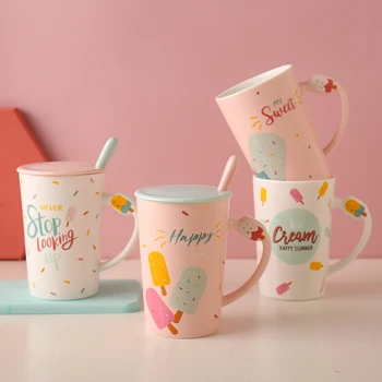 

Pink Milk Mug Coffee Aesthetic Minimalist Coffee Retro Nordic Office Mug Ceramic Handmade Vaso Cafe Drinkware BY50MU