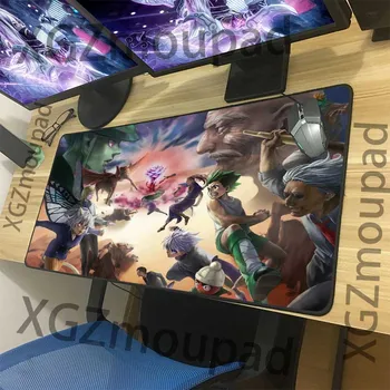 

XGZ Large Office Computer Desk Mat Black Lock Edge Hunter HD Comic Custom Personalized Mouse Pad Rubber Non-slip 900x400/900x300