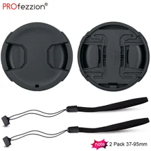 37-95mm Camera Lens Cap Snap-On Lens Cover Filter Protector SLR Mirrorless Camera Accessories for Canon Nikon Sony Olympus