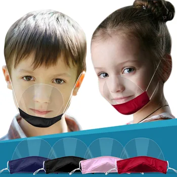 

1pc Child Masks Mini Shield Reusable Mondkapjes transparent Visual Face Mask Mondmasker Masque Cuelga Mascarillas Mascherine