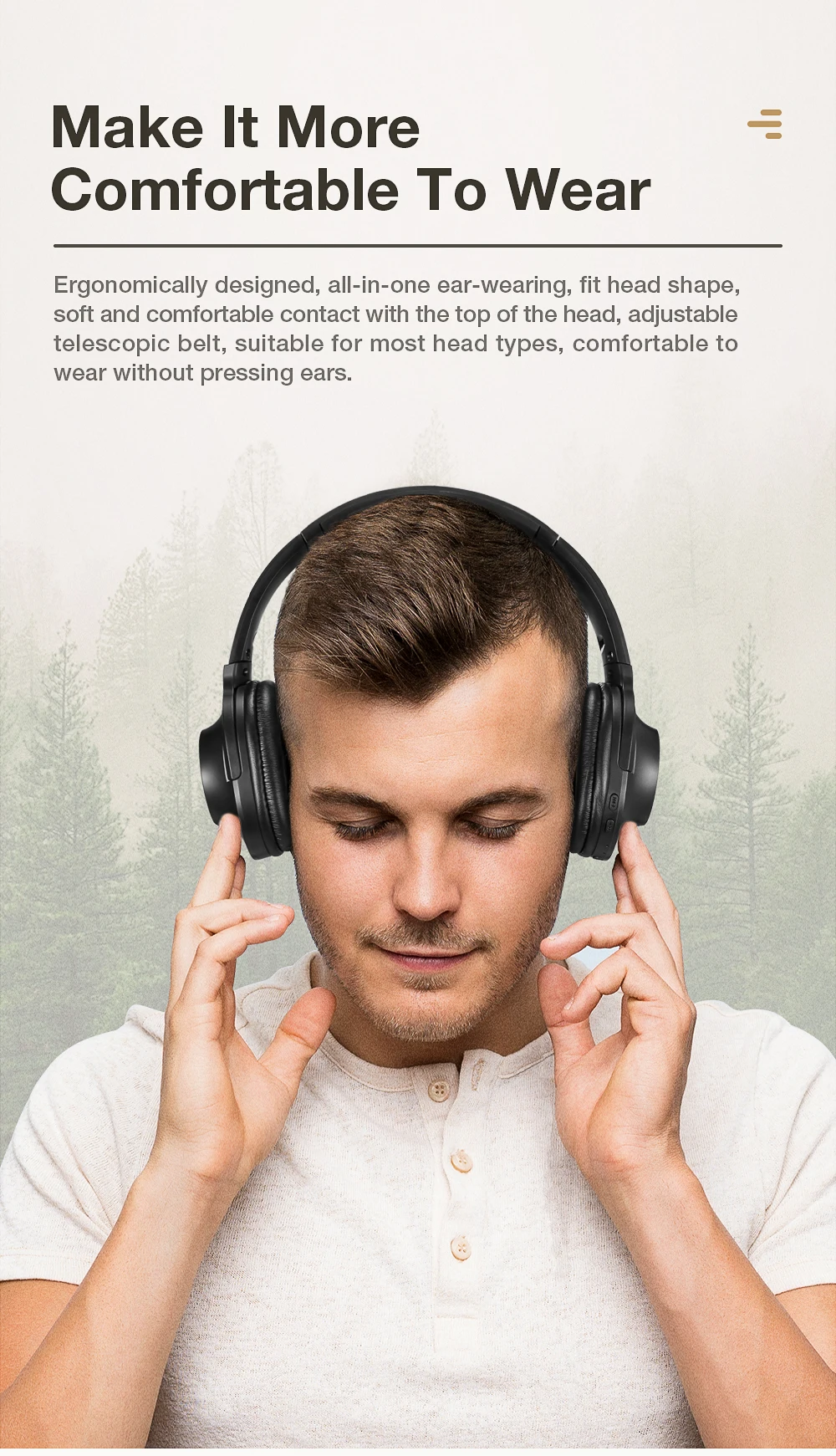 SANLEPUS Bluetooth беспроводные наушники портативная стереогарнитура с микрофоном для музыки наушники для iPhone samsung Xiaomi