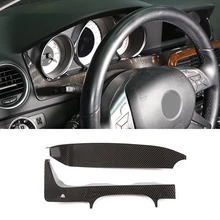 2 шт. углеродное волокно ABS для салона автомобиля Приборная панель для Mercedes Benz C Class W204 2011-2013 автомобильные аксессуары