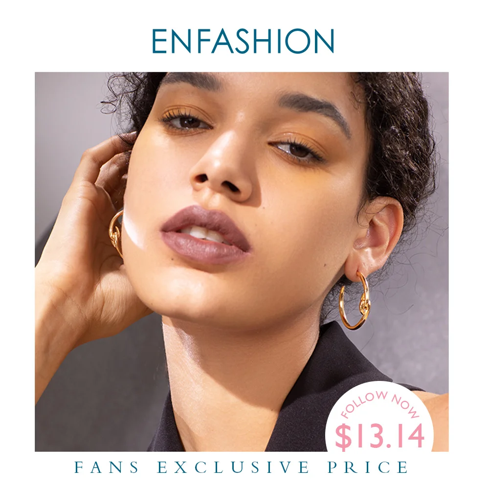 ENFASHION женские серьги кольца с розовыми шипами золотого цвета минималистичные модные ювелирные изделия