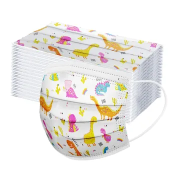 

Lovely Print Children's Mask Disposable Face Mask Industrial 3 Ply Ear Loop maseczka ochronna face mask protective